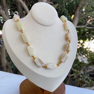 Vintage Milky White Quartz Necklace